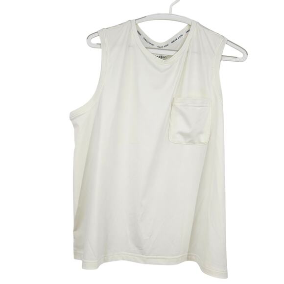 Tuckernuck Shirt Sleeveless Tennis White Sport Preppy Size XL Nwt - Picture 1 of 7